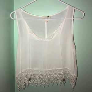 White Pacsun Crop Top
